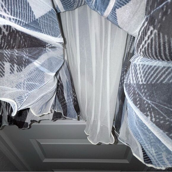 Komarov Plaid Print Pull On A-Line Skirt - Picture 6 of 9